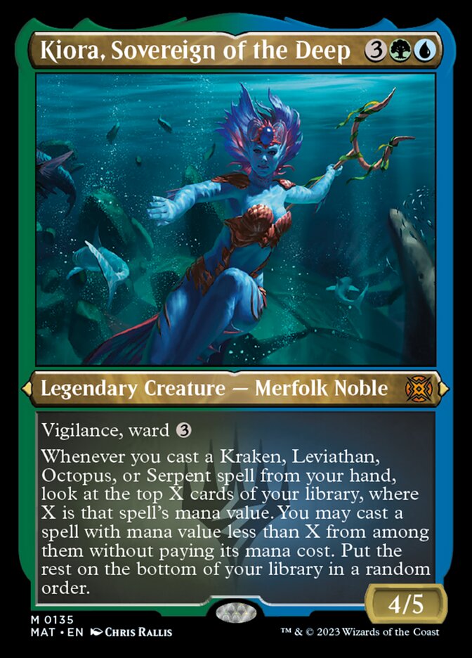 Kiora, Sovereign of the Deep (Foil Etched) [March of the Machine: The Aftermath] | Clutch Gaming