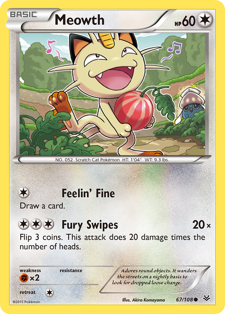 Meowth (67/108) [XY: Roaring Skies] | Clutch Gaming