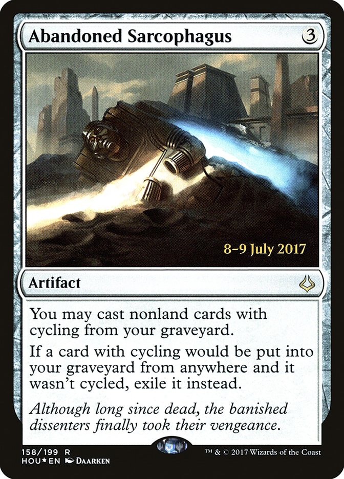 Abandoned Sarcophagus [Hour of Devastation Prerelease Promos] | Clutch Gaming