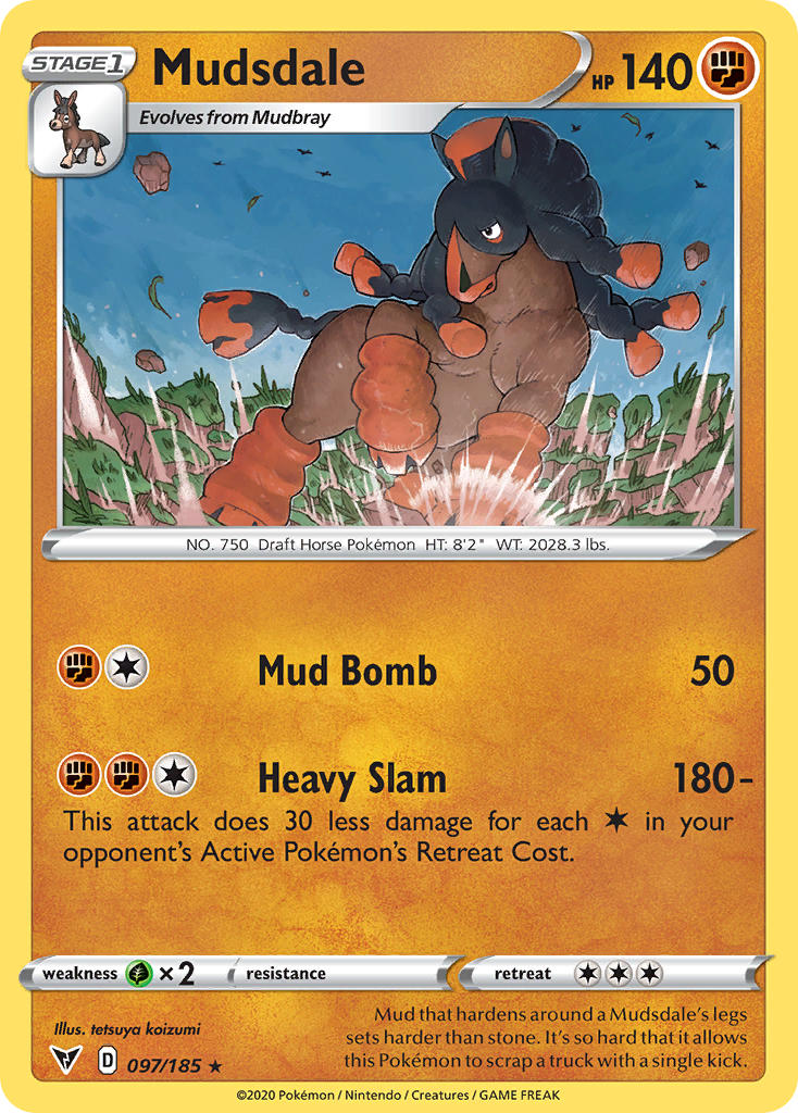 Mudsdale (097/185) [Sword & Shield: Vivid Voltage] | Clutch Gaming