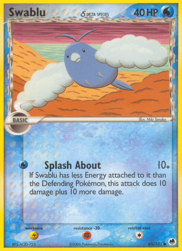 Swablu (65/101) (Delta Species) [EX: Dragon Frontiers] | Clutch Gaming