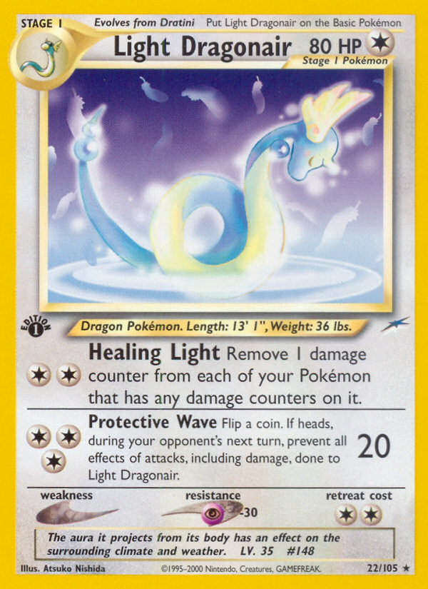 Light Dragonair (22/105) [Neo Destiny 1st Edition] | Clutch Gaming