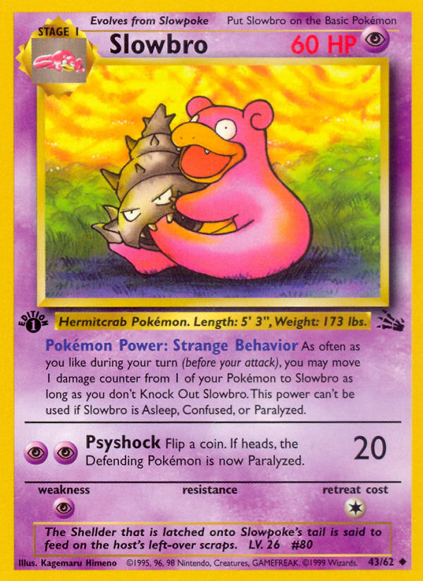 Slowbro (43/62) [Fossil 1st Edition] | Clutch Gaming