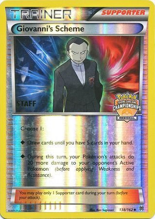 Giovanni's Scheme (138/162) (Championship Promo Staff) [XY: BREAKthrough] | Clutch Gaming