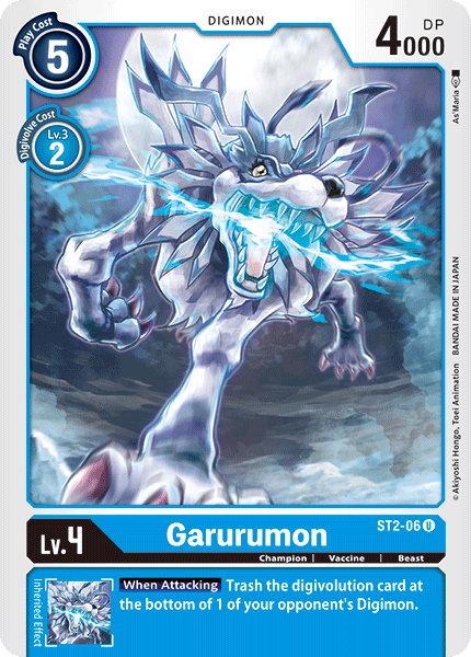 Garurumon [ST2-06] [Starter Deck: Cocytus Blue Promos] | Clutch Gaming