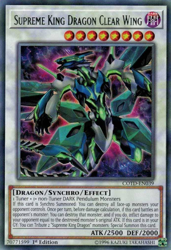 Supreme King Dragon Clear Wing [COTD-EN039] Rare | Clutch Gaming