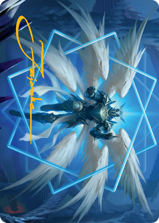 Vertex Paladin Art Card (Gold-Stamped Signature) [March of the Machine Art Series] | Clutch Gaming