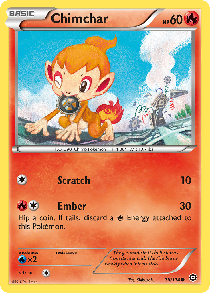 Chimchar (18/114) [XY: Steam Siege] | Clutch Gaming