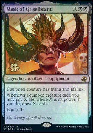 Mask of Griselbrand [Innistrad: Midnight Hunt Prerelease Promos] | Clutch Gaming