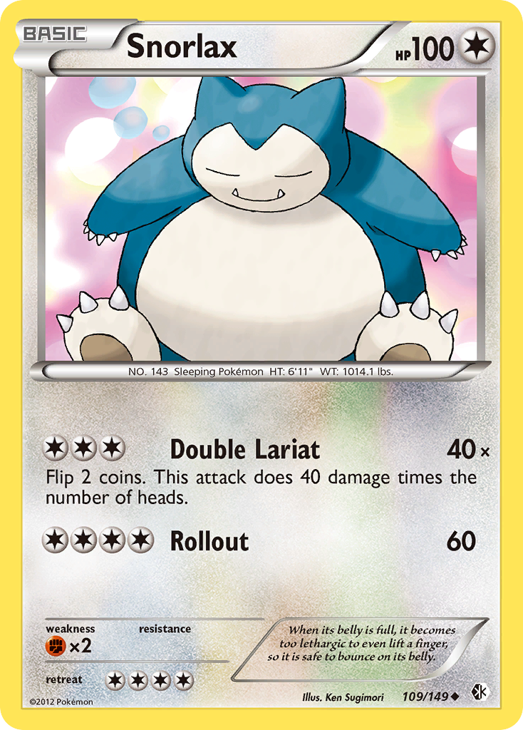 Snorlax (109/149) [Black & White: Boundaries Crossed] | Clutch Gaming