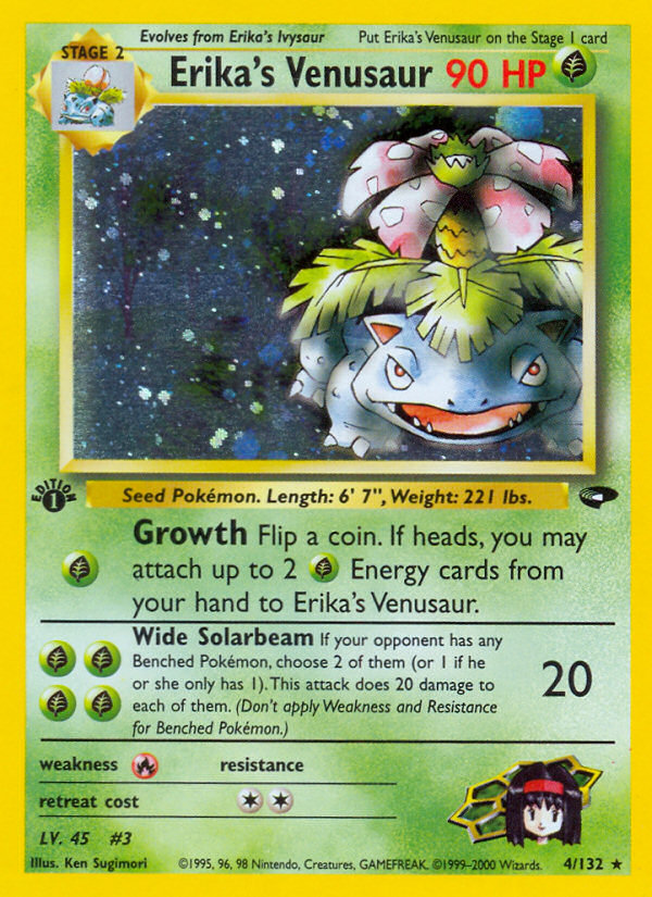 Erika's Venusaur (4/132) [Gym Challenge 1st Edition] | Clutch Gaming