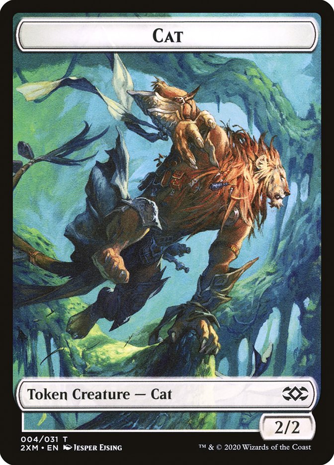 Angel // Cat Double-Sided Token [Double Masters Tokens] | Clutch Gaming