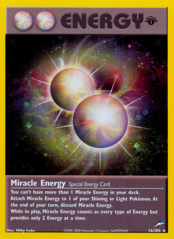 Miracle Energy (16/105) [Neo Destiny 1st Edition] | Clutch Gaming