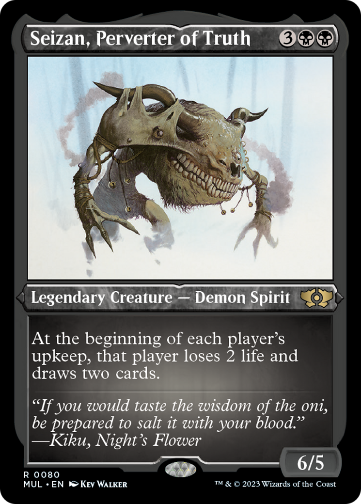 Seizan, Perverter of Truth (Foil Etched) [Multiverse Legends] | Clutch Gaming