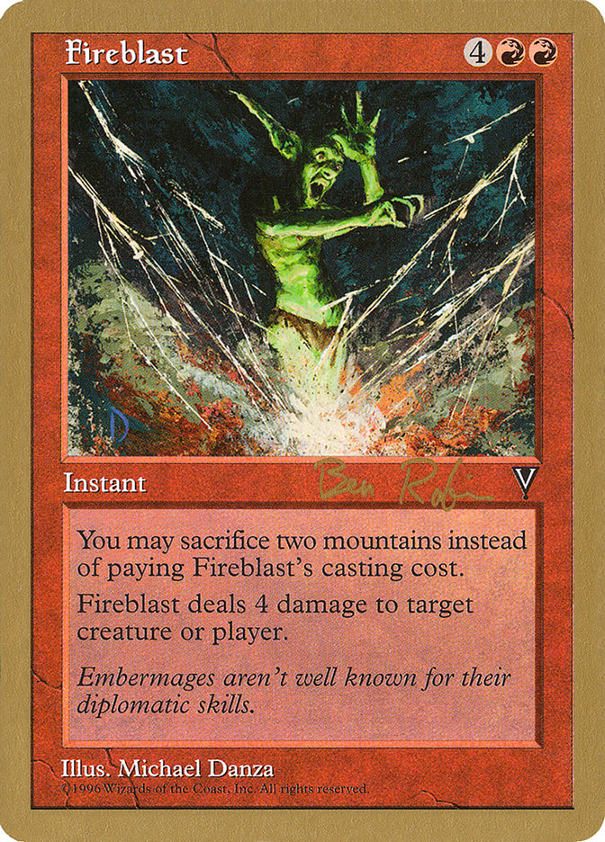 Fireblast (Ben Rubin) [World Championship Decks 1998] | Clutch Gaming