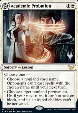 Academic Probation (Promo Pack) [Strixhaven: School of Mages Promos] | Clutch Gaming