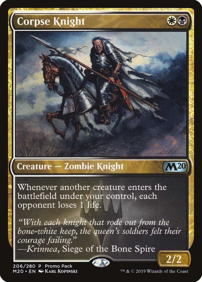 Corpse Knight (Promo Pack) [Core Set 2020 Promos] | Clutch Gaming