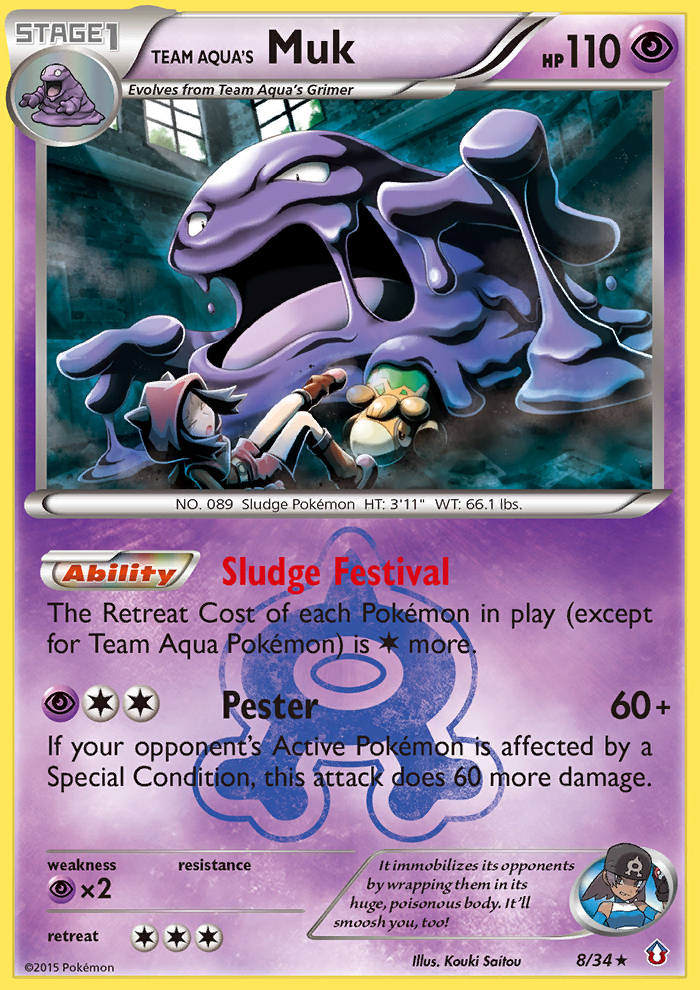 Team Aqua's Muk (8/34) [XY: Double Crisis] | Clutch Gaming