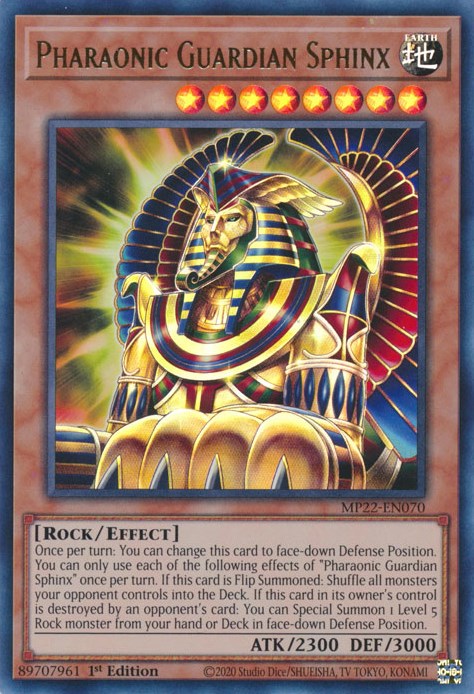 Pharaonic Guardian Sphinx [MP22-EN070] Ultra Rare | Clutch Gaming