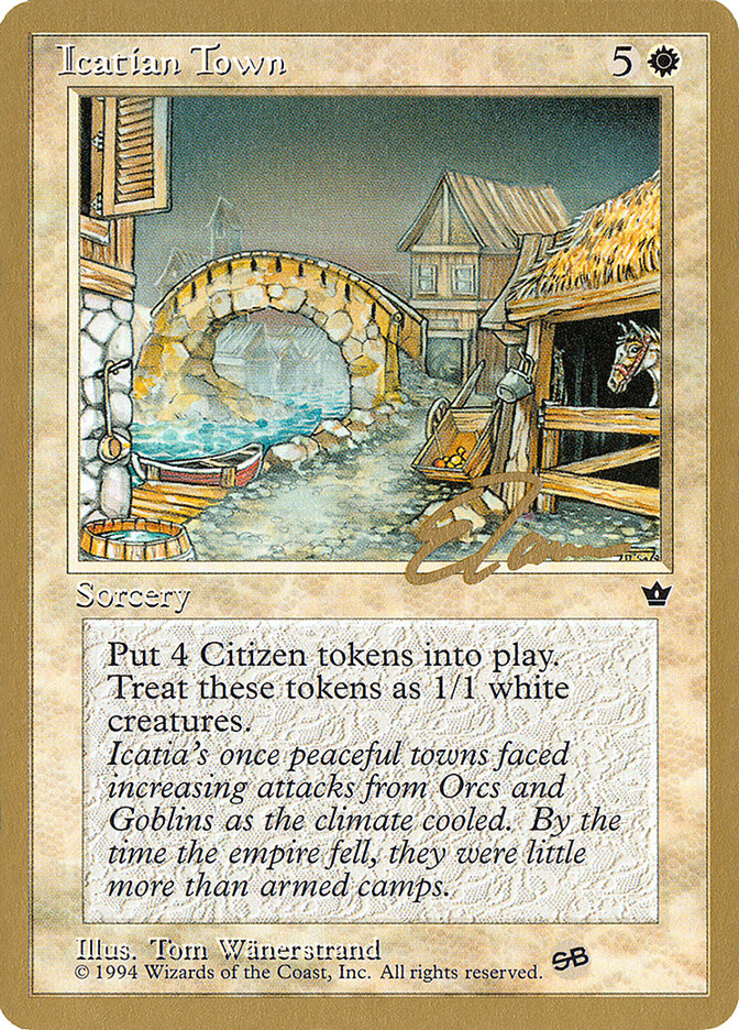 Icatian Town (Eric Tam) (SB) [Pro Tour Collector Set] | Clutch Gaming