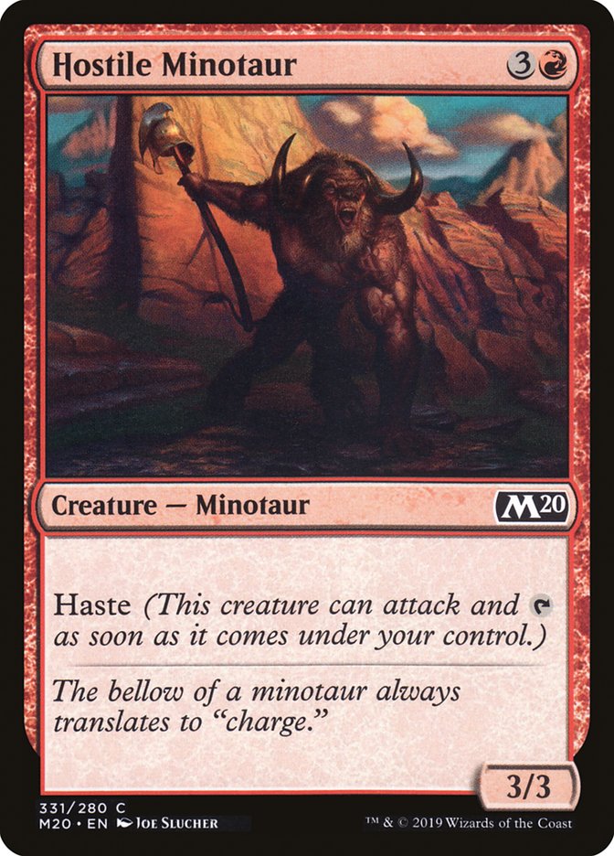 Hostile Minotaur [Core Set 2020] | Clutch Gaming