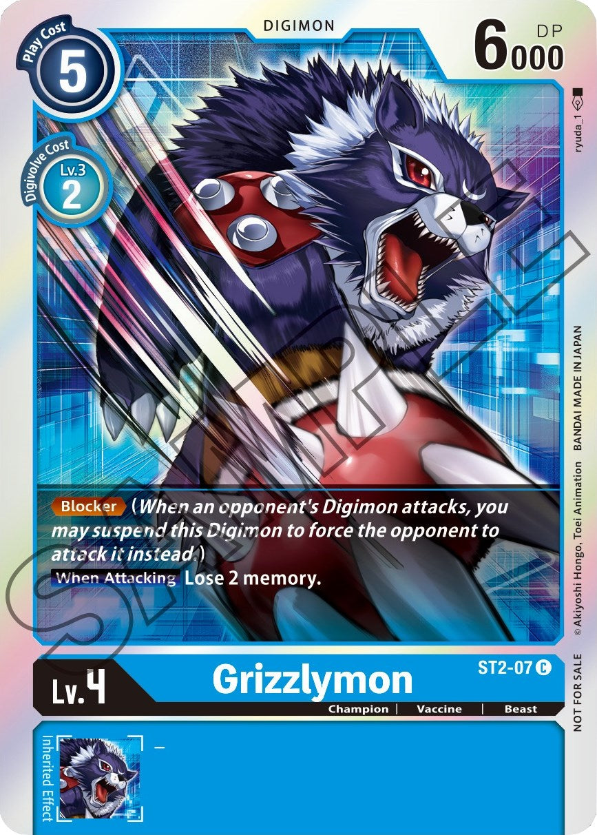 Grizzlymon [ST2-07] (Event Pack 1) [Starter Deck: Cocytus Blue Promos] | Clutch Gaming