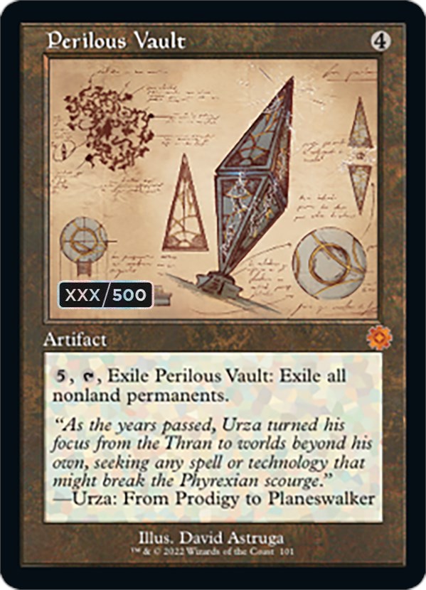 Perilous Vault (Retro Schematic) (Serial Numbered) [The Brothers' War Retro Artifacts] | Clutch Gaming