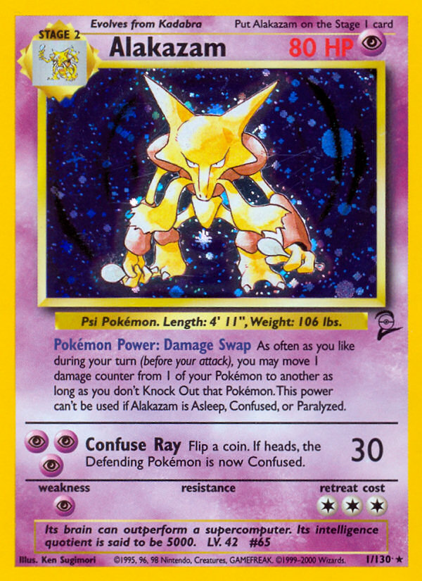 Alakazam (1/130) [Base Set 2] | Clutch Gaming