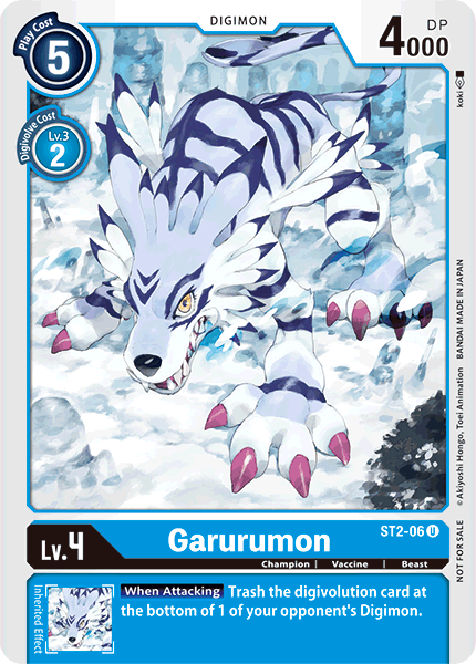 Garurumon [ST2-06] (Alternate Art) [Starter Deck: Cocytus Blue] | Clutch Gaming