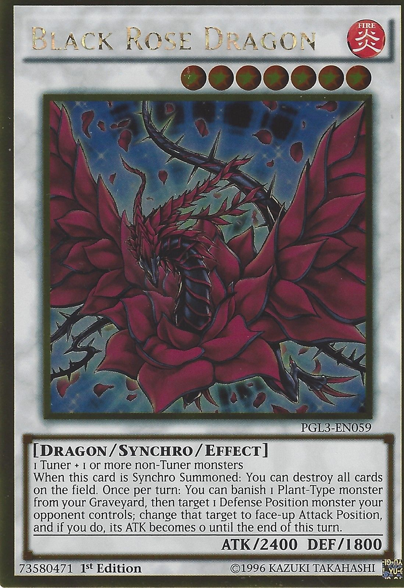 Black Rose Dragon [PGL3-EN059] Gold Rare | Clutch Gaming