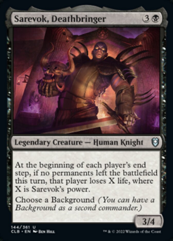 Sarevok, Deathbringer [Commander Legends: Battle for Baldur's Gate] | Clutch Gaming