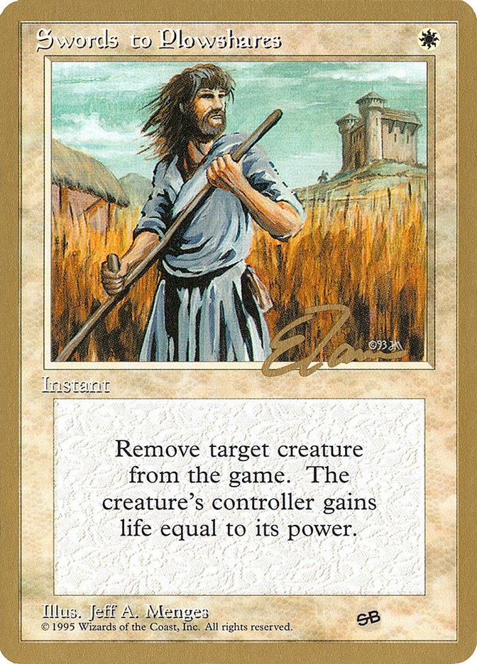 Swords to Plowshares (Eric Tam) (SB) [Pro Tour Collector Set] | Clutch Gaming