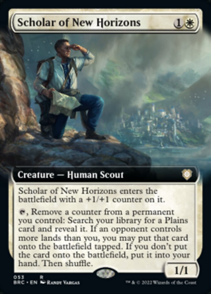 Scholar of New Horizons (Extended Art) [The Brothers' War Commander] | Clutch Gaming