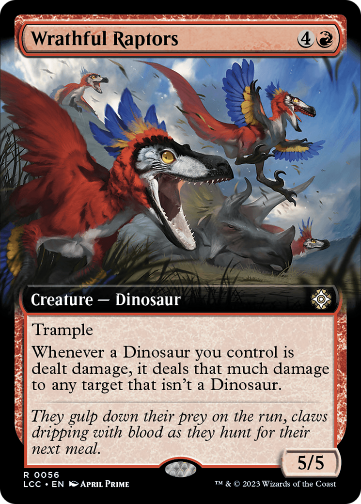 Wrathful Raptors (Extended Art) [The Lost Caverns of Ixalan Commander] | Clutch Gaming