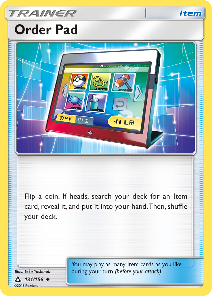 Order Pad (131/156) [Sun & Moon: Ultra Prism] | Clutch Gaming