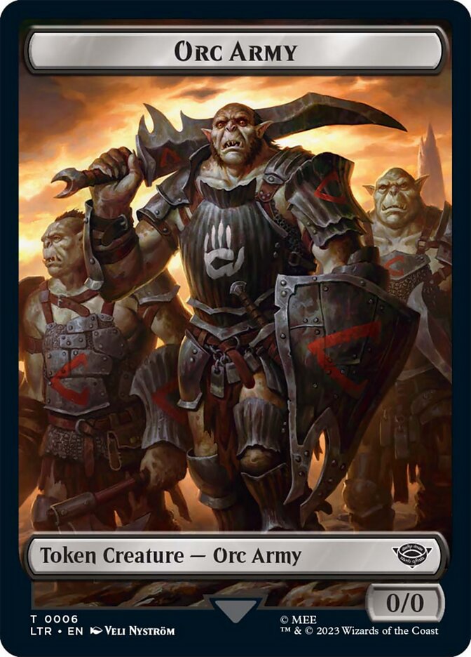 Orc Army Token (06) [The Lord of the Rings: Tales of Middle-Earth Tokens] | Clutch Gaming