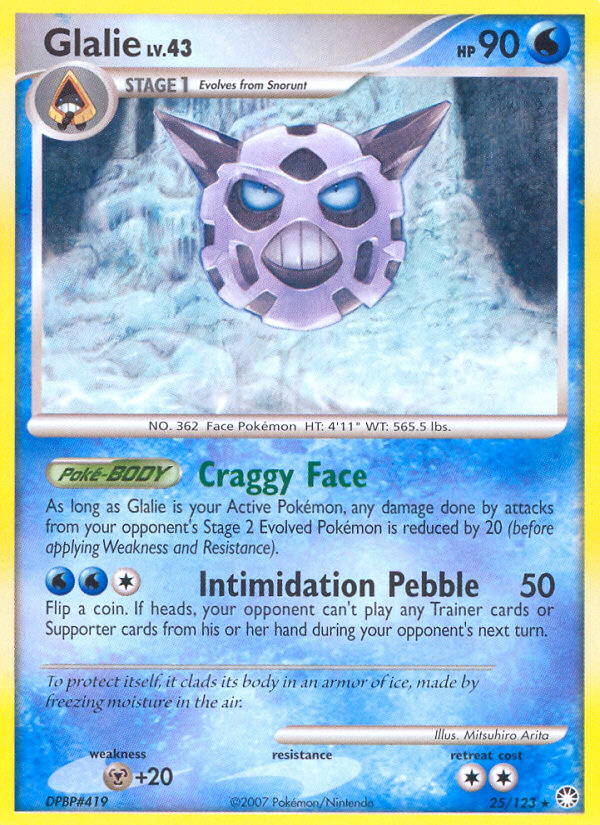 Glalie (25/123) [Diamond & Pearl: Mysterious Treasures] | Clutch Gaming