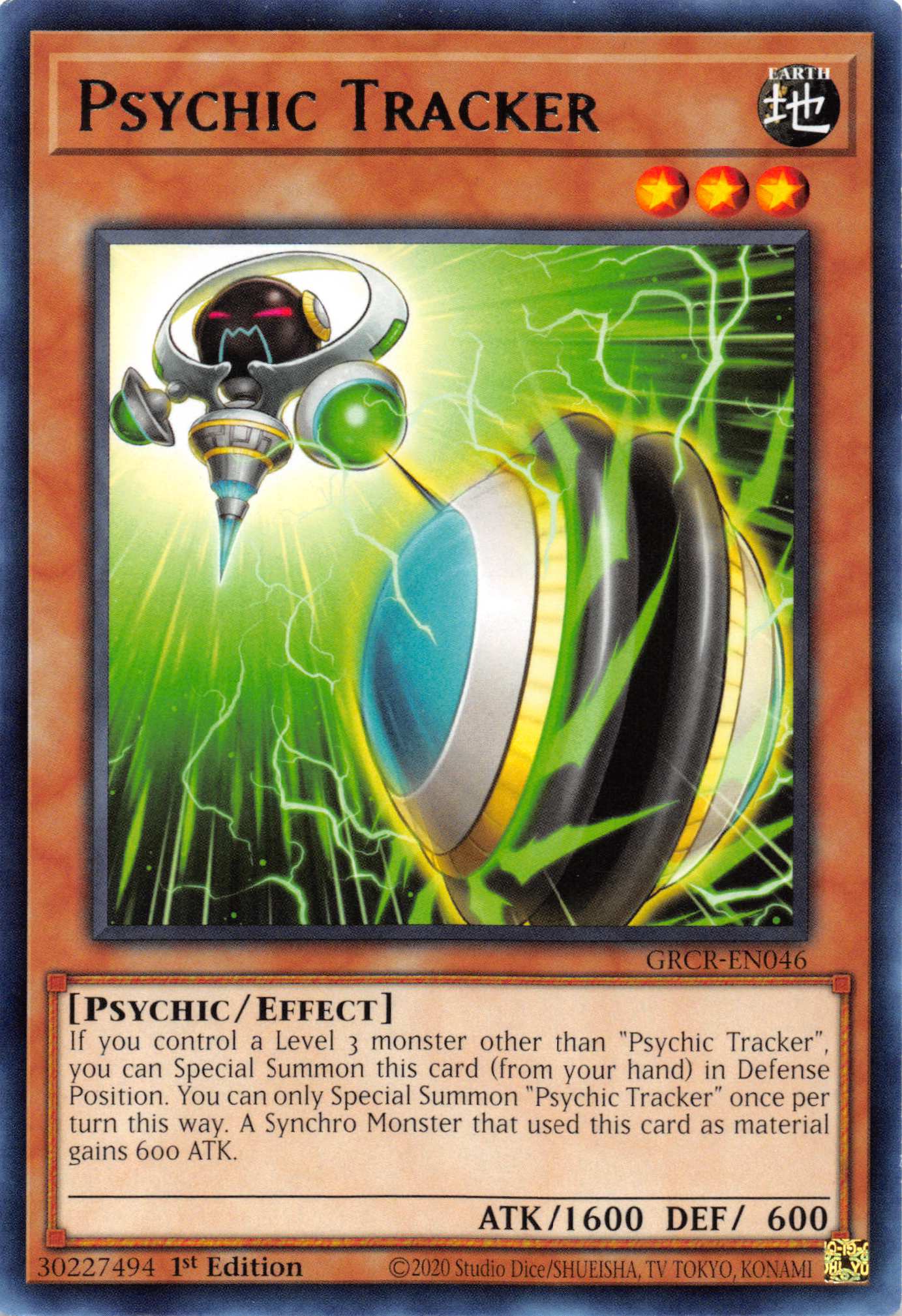 Psychic Tracker [GRCR-EN046] Rare | Clutch Gaming