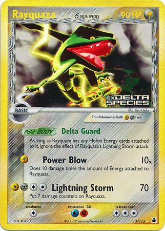 Rayquaza (13/113) (Delta Species) (Stamped) [EX: Delta Species] | Clutch Gaming