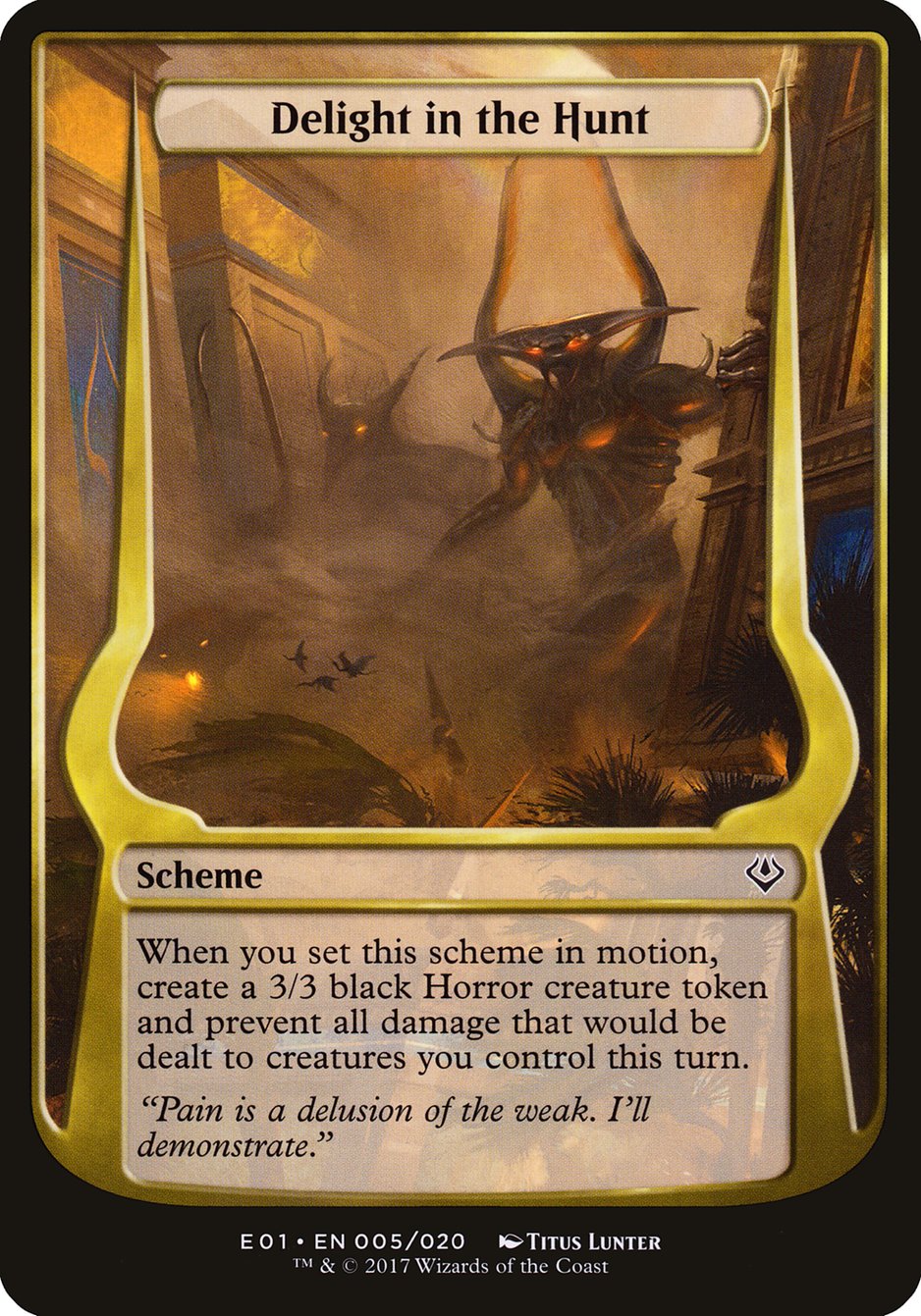 Delight in the Hunt (Schemes) [Archenemy: Nicol Bolas Schemes] | Clutch Gaming