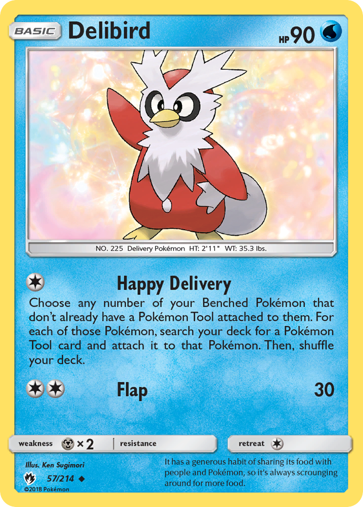 Delibird (57/214) [Sun & Moon: Lost Thunder] | Clutch Gaming