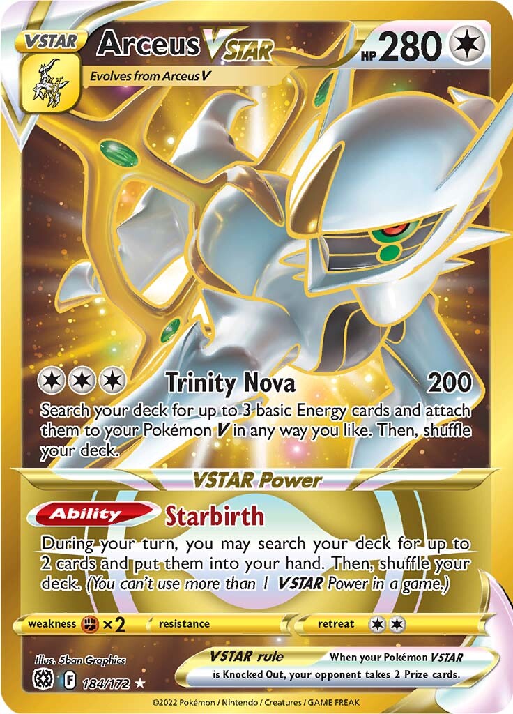 Arceus VSTAR (184/172) [Sword & Shield: Brilliant Stars] | Clutch Gaming