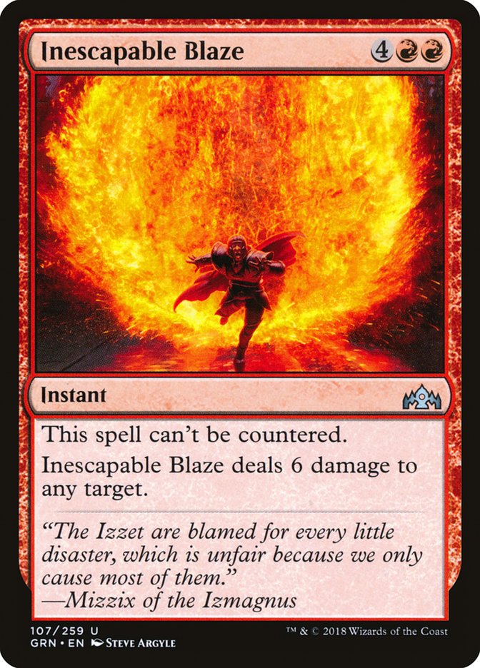 Inescapable Blaze [Guilds of Ravnica] | Clutch Gaming