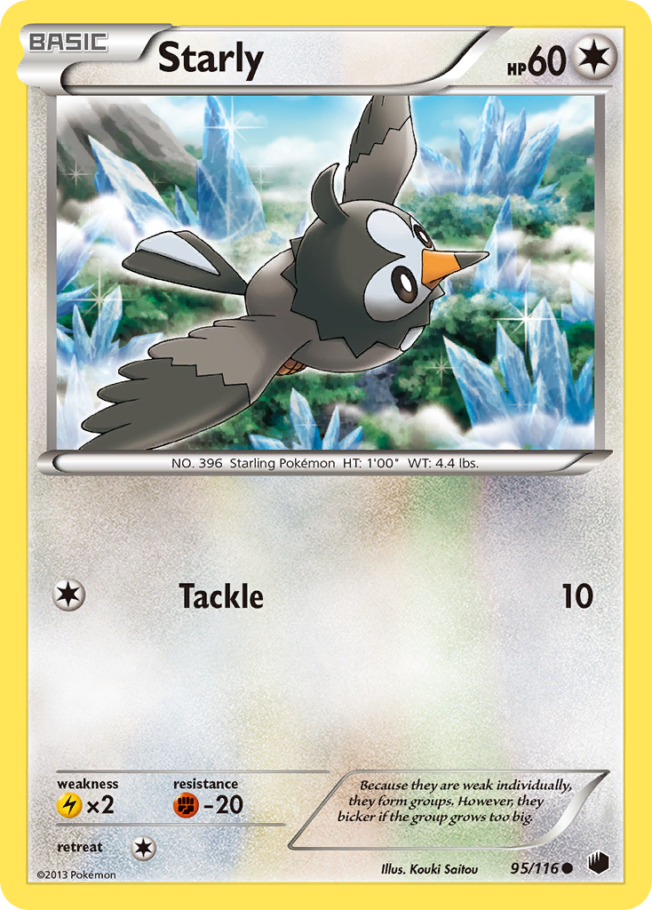 Starly (95/116) [Black & White: Plasma Freeze] | Clutch Gaming