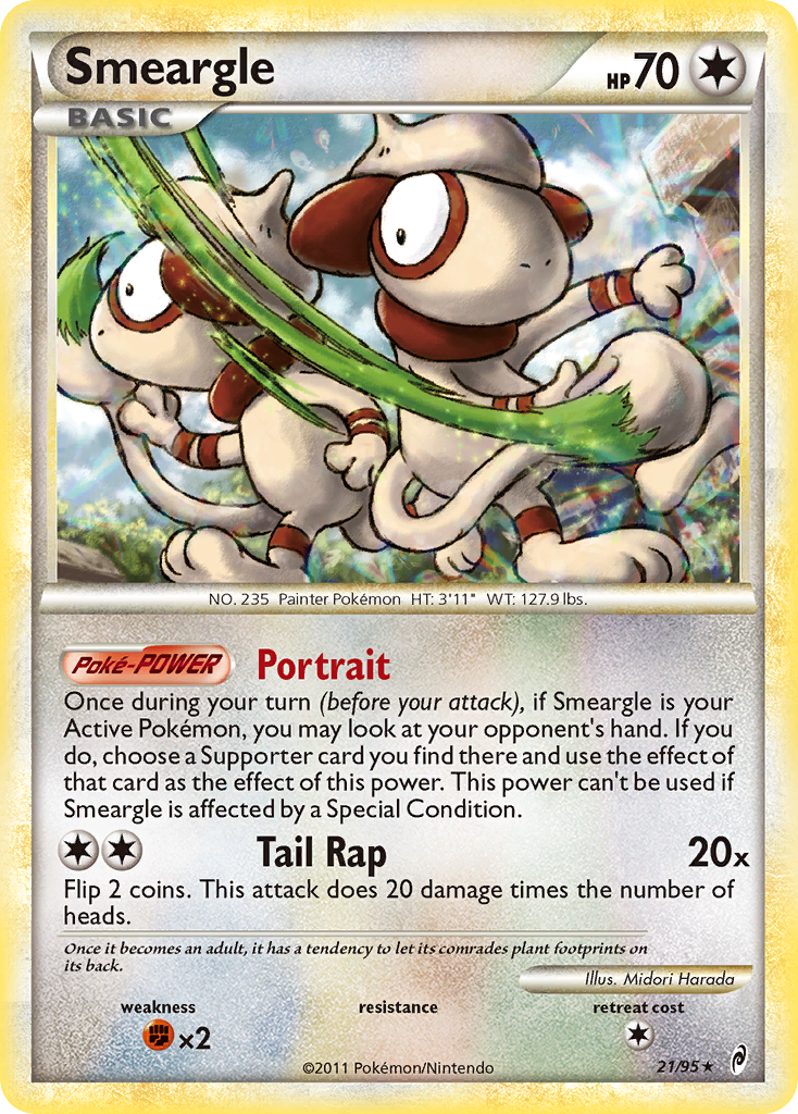 Smeargle (21/95) [HeartGold & SoulSilver: Call of Legends] | Clutch Gaming