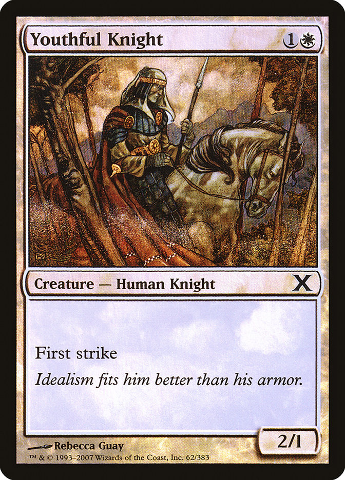 Youthful Knight (Premium Foil) [Tenth Edition] | Clutch Gaming