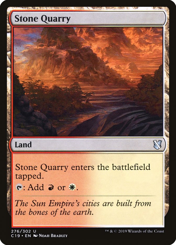 Stone Quarry [Commander 2019] | Clutch Gaming