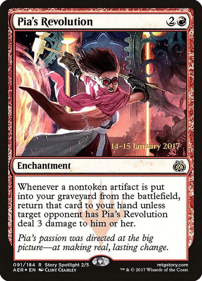 Pia's Revolution [Aether Revolt Prerelease Promos] | Clutch Gaming