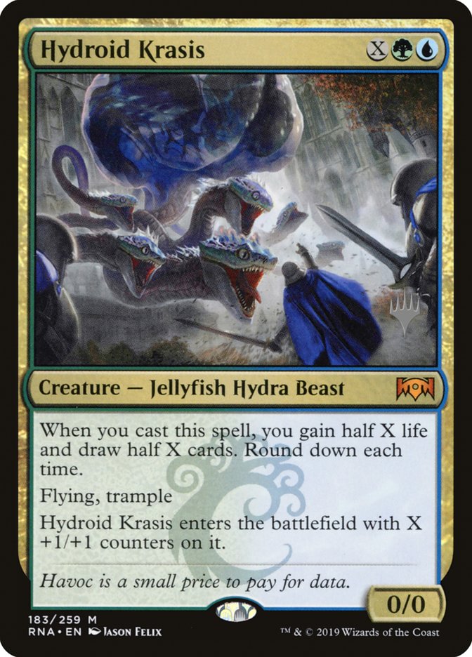 Hydroid Krasis (Promo Pack) [Ravnica Allegiance Promos] | Clutch Gaming