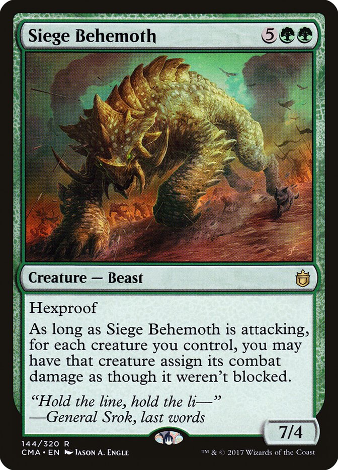 Siege Behemoth [Commander Anthology] | Clutch Gaming